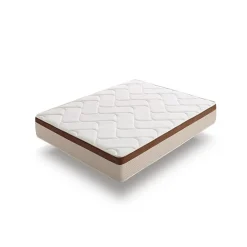 Eccox Matelas à mémoire de forme - BIO CONFORT - 70x190 cm - 25 cm d'épaisseur - Anti-acarien - Silencieux