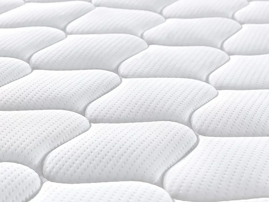 Teeno Matelas à ressorts 140 x 200 cm, 20 cm d'épaisseur, 7 zones ergonomiques Best
