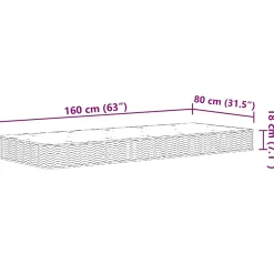Vidaxl Matelas à ressorts Bonnell pour enfants moyen 80x160 cm Best