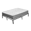 Teeno Matelas à ressorts de 20 cm d'épaisseur + cadre de lit en métal de 160x200 cm Hot