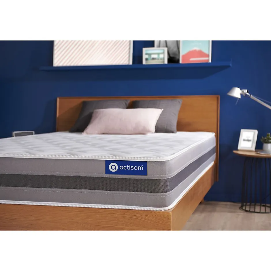 Actisom Matelas Ressorts ensachés et mémoire de forme - Confort : Mi-ferme