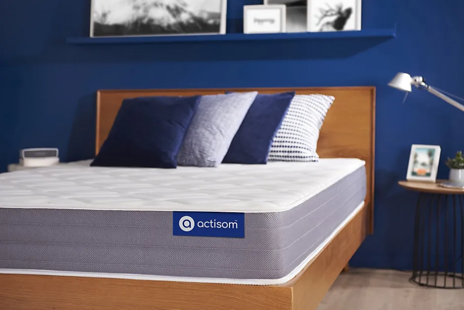 Actisom Matelas Ressorts ensachés et mémoire de forme - Confort : Mi-ferme
