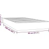 Vidaxl Matelas à ressorts ensachés pour enfants fermeté moyenne 80x160 cm similicuir Online