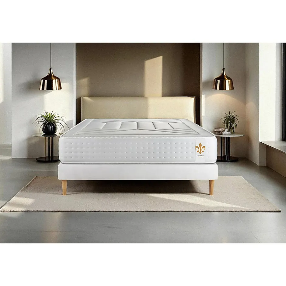 Litier Deluxe Matelas Ressorts ensachés et mémoire de forme - Confort : Ferme