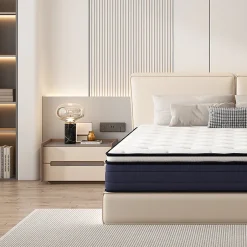 Teeno Matelas à Ressorts ensachés 140x190cm, 25 cm d'épaisseur