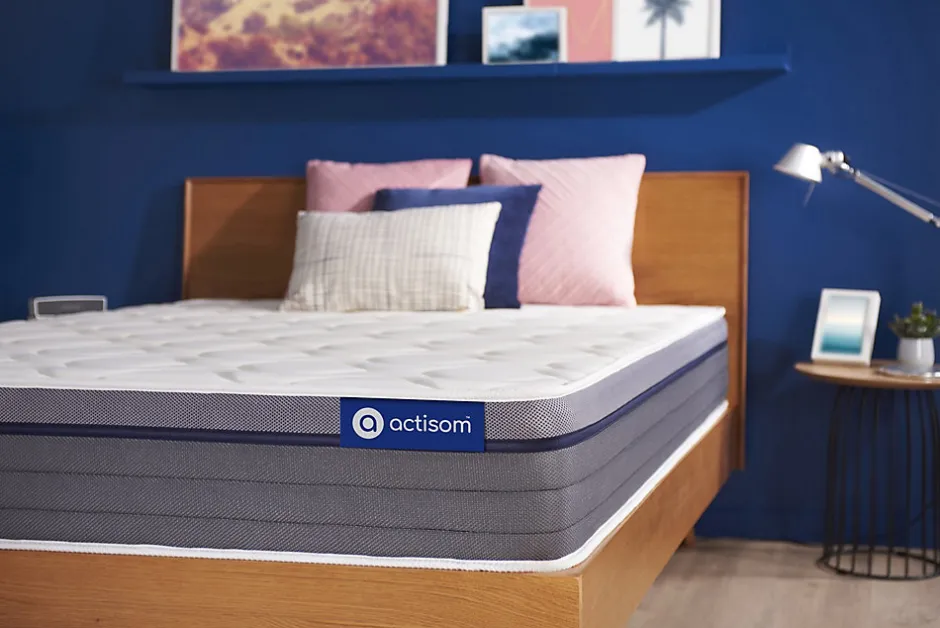 Actisom Matelas Ressorts ensachés et mémoire de forme - Confort : Equilibré New