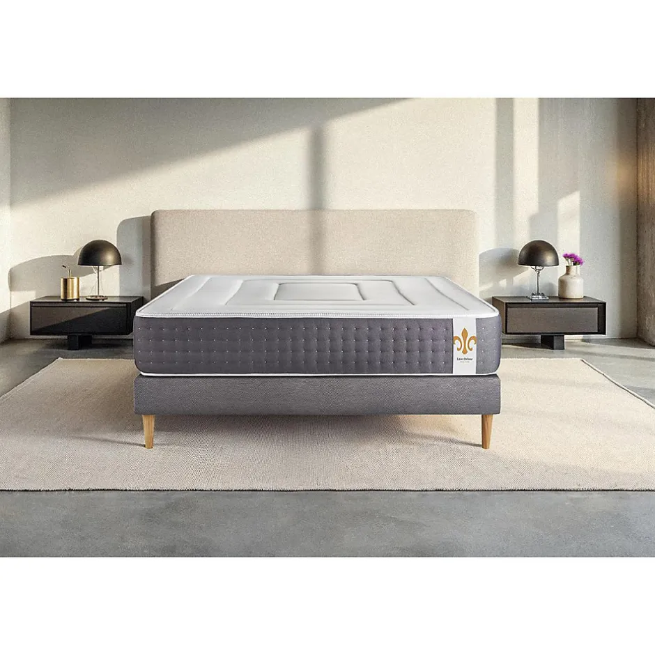 Litier Deluxe Matelas Ressorts ensachés et mémoire de forme - Confort : Ferme