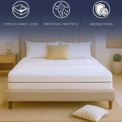 The White Stone Matelas 80 X 190 Hauteur 14 cm Orthopédique Hypoallergénique Fabriqué en Italie Clearance