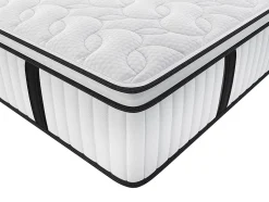 Vente-unique Matelas 140 x 190 cm anti-feu ressorts ensachés et surmatelas intégré ép.28cm - DELICE de YSMÉE HÔTEL Discount
