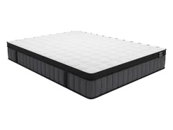 Vente-unique Matelas 160 x 200 cm hybride ressorts ensachés 7 zones et gel à mémoire de forme ép.25cm - TOLCA de YSMÉE
