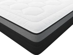 Vente-unique Matelas 160 x 200 cm hybride ressorts ensachés 7 zones et mémoire de forme ép.25cm - AMARANTE de NATUREA