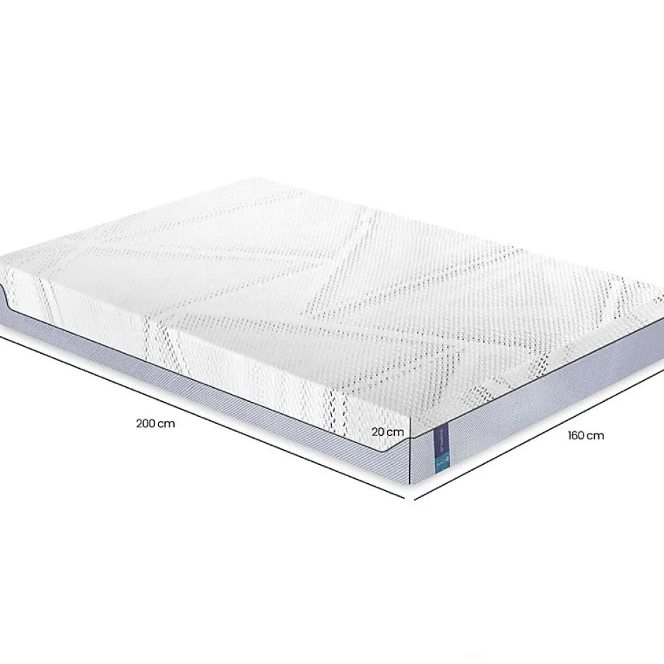 Meubletmoi Matelas 160 x 200 cm mousse mémoire de forme et gel Air Feel™ - MIRAGE Online