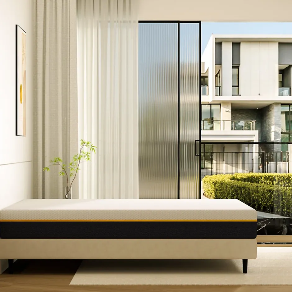 Teeno Matelas adulte de 17 cm, 90 x 200 cm (mousse à mémoire de forme + fibre de charbon de bambou) Online