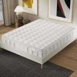 November Matelas Celestia - Épaisseur 30 cm - Ressorts ensachés & Mousse Charbon Actif - Indépendance de couchage - (160 x 200 cm) Discount