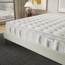 November Matelas Celestia - Épaisseur 30 cm - Ressorts ensachés & Mousse Charbon Actif - Indépendance de couchage - (160 x 200 cm) Discount