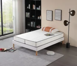 Matelas clic clac - 160x200 - hauteur 10 cm - soutien ferme - confort optimal - usage quotidien - techno10 Hot