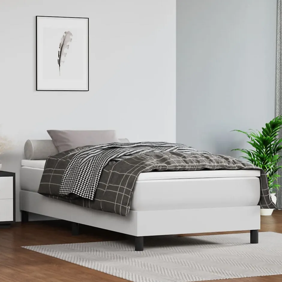Vidaxl Matelas de lit à ressorts ensachés fermeté moyenne blanc 120x190x20 cm
