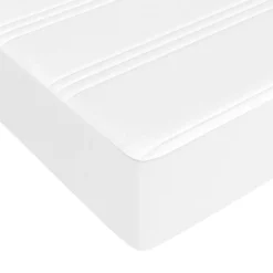 Vidaxl Matelas de lit à ressorts ensachés fermeté moyenne blanc 120x190x20 cm