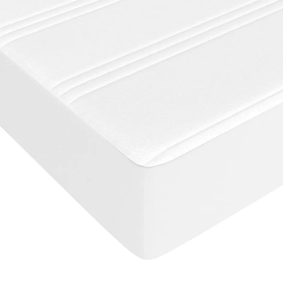 Vidaxl Matelas de lit à ressorts ensachés fermeté moyenne blanc 120x190x20 cm