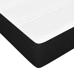 Vidaxl Matelas de lit à ressorts ensachés fermeté moyenne noir 120x190x20 cm Tissu
