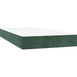 Vidaxl Matelas de lit à ressorts ensachés fermeté moyenne 80x220x20 cm velours New