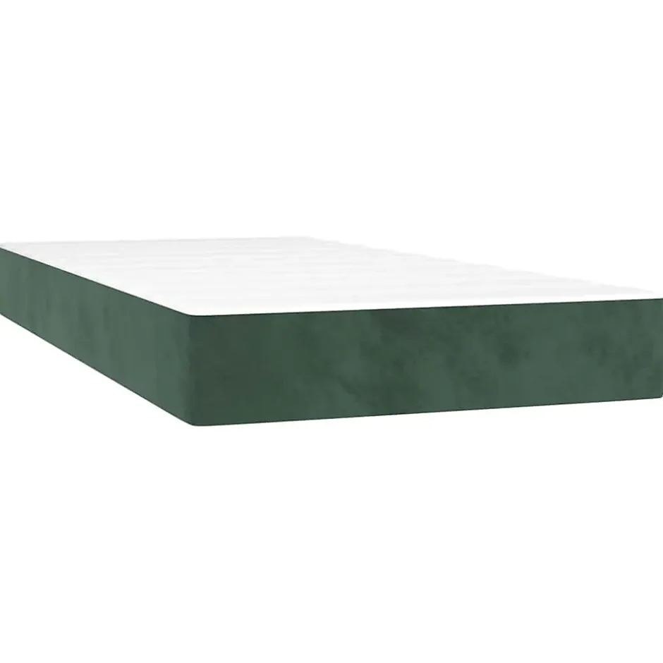 Vidaxl Matelas de lit à ressorts ensachés fermeté moyenne 80x220x20 cm velours New
