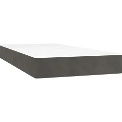 Vidaxl Matelas de lit à ressorts ensachés fermeté moyenne 100x210x20 cm velours