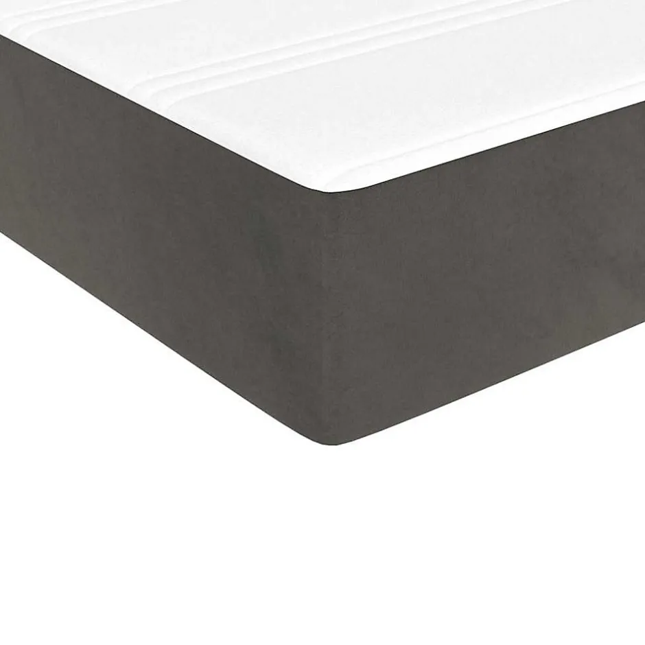 Vidaxl Matelas de lit à ressorts ensachés fermeté moyenne 100x210x20 cm velours