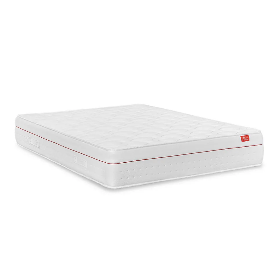 Mercado Do Colchão Matelas Deluxe Orthopédique 190 x 140 cm, 27 cm. Ressorts ensachés et viscoélastique, réversible, soutien medium, tissu respirant.