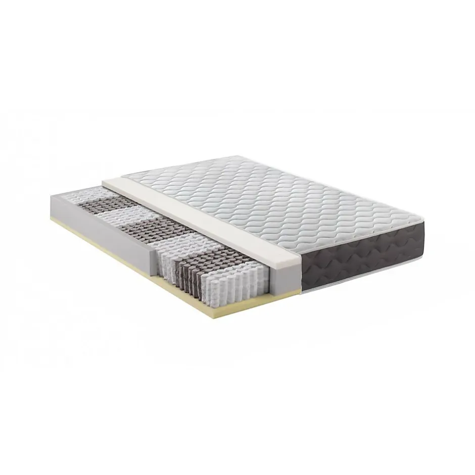 Talamo Italia Matelas double Davanz, matelas en mousse à mémoire de forme, matelas ergonomique, matelas à ressorts ensachés, 140x190xh28 cm Outlet