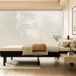 Teeno Matelas double en mousse de 17 cm + sommier à lattes de 16 rangs 140x190 cm Online