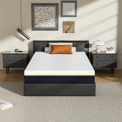 Teeno Matelas en mousse à mémoire de forme 90 x 200 cm , épaisseur 21 cm Hot