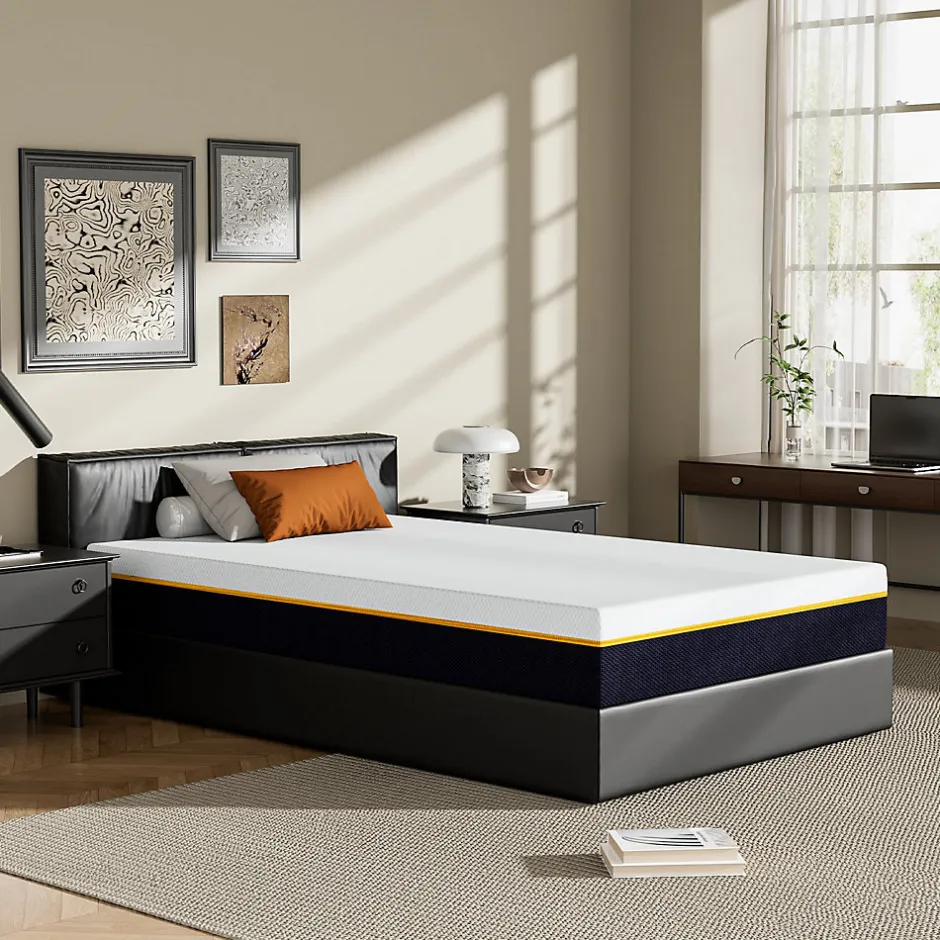 Teeno Matelas en mousse à mémoire de forme 90 x 200 cm , épaisseur 17 cm Outlet