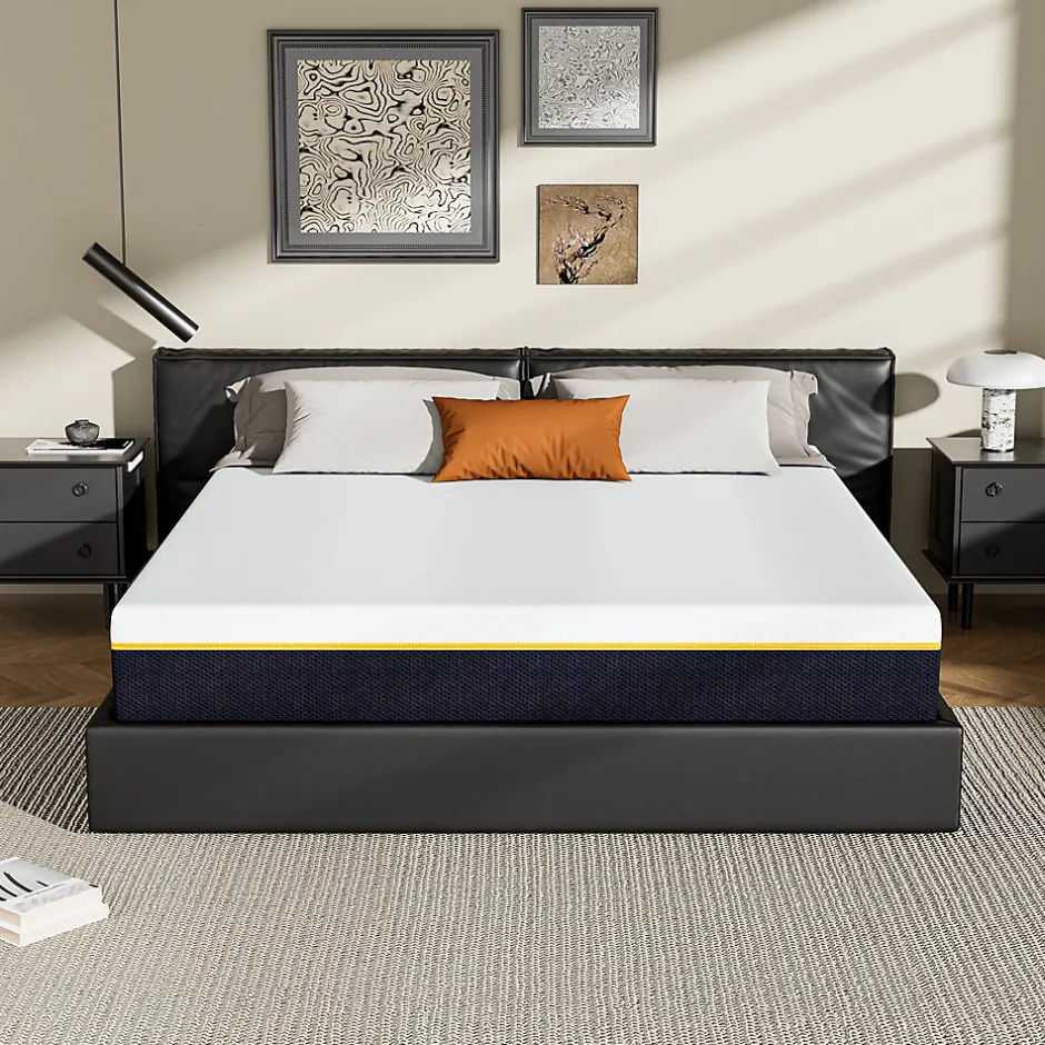 Teeno Matelas en mousse à mémoire de forme, 140 x 200 cm, épaisseur 17 cm, vintage