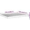Vidaxl Matelas en mousse blanc 120x210 cm 7 zones dureté 20 ILD New