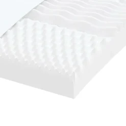 Vidaxl Matelas en mousse blanc 120x210 cm 7 zones dureté 20 ILD New