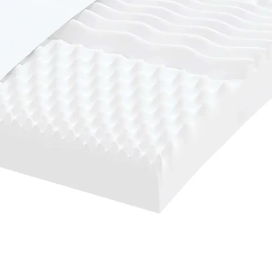 Vidaxl Matelas en mousse blanc 120x210 cm 7 zones dureté 20 ILD New