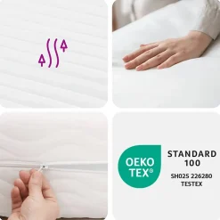 Vidaxl Matelas en mousse blanc 180x210 cm dureté H2 H3 Hot