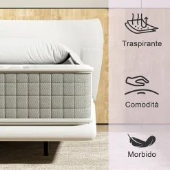Teeno Matelas en mousse de 80x190 cm - 30 cm de hauteur