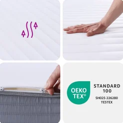 Vidaxl Matelas en mousse moyennement doux 200x200 cm