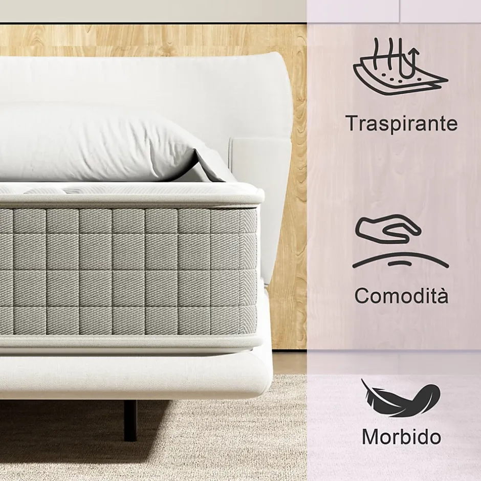 Teeno Matelas en mousse 140x190 cm - 25 cm de hauteur Best