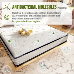 Teeno Matelas en mousse 90x200cm, Épaisseur 22 cm