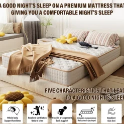 Teeno Matelas en Mousse 90x190cm,Épaisseur 18cm Best