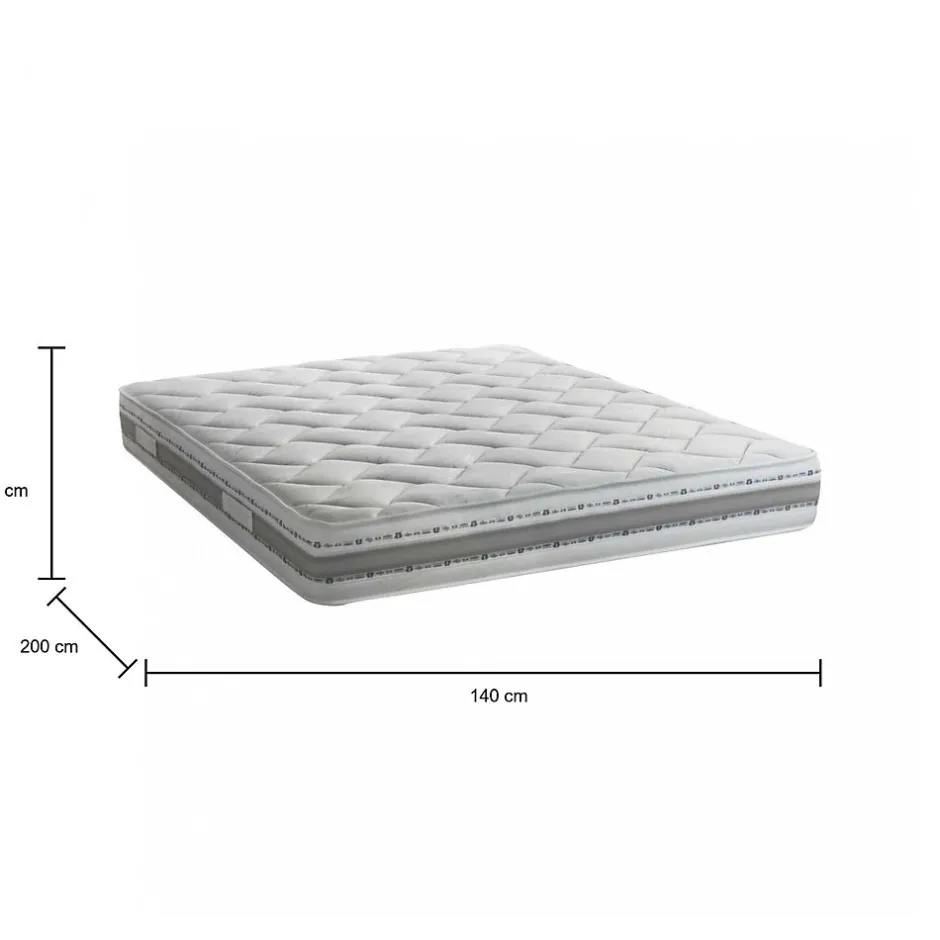 Talamo Italia Matelas enfant 140x200 cm accueil dynamique soutien medium epaisseur 21 cm Non specifie zones housse de matelas