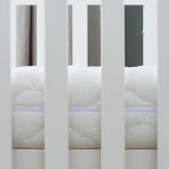 P’Tit Lit Matelas Enfant/Bébé Parfait - 2 Faces : Respirant l'Été / Douillet l'Hiver - Déhoussable - Anti Acarien
