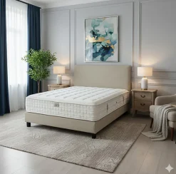 Essenzia Matelas HERITAGE 1200 RESSORTS FERME 130x200 Ressorts