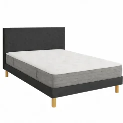 Essenzia Matelas LEVITATION Très Ferme 1000 + Sommier Tradition Graphic 13 cm + Pieds 120x190 Gris clair Ressorts