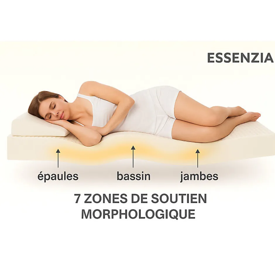 Essenzia Matelas MORPHOZONE 210 Relax 80x190 Latex