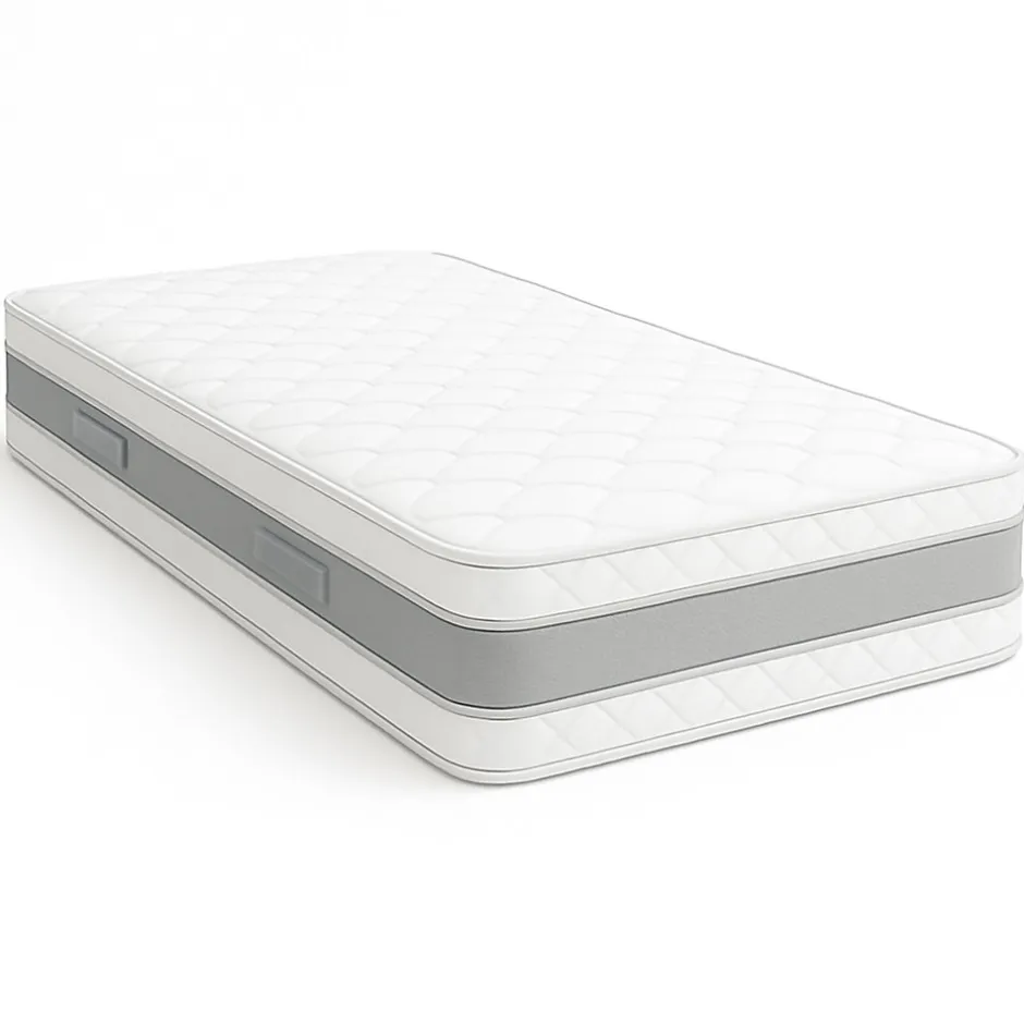 Provence Literie matelas face de contact Mémoire de Forme 62 Kg/m3 90x200 x 21 cm Ferme - 7 Zones de Confort - Noyau Aertech+ 35 Kg/m3 HR Haute Den