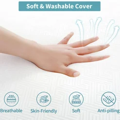 Rattantree Matelas futon pliable en mousse à mémoire de forme 60 x 190 x 10 CM